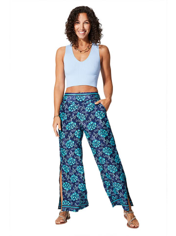 Ipanima Marlenebroek donkerblauw/turquoise/wit