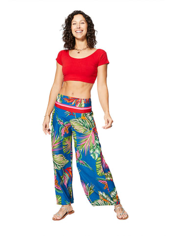 Ipanima Marlenehose in Blau/ Bunt