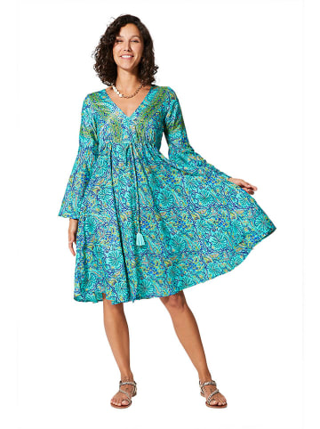 Ipanima Kleid in Türkis/ Gelb/ Dunkelblau