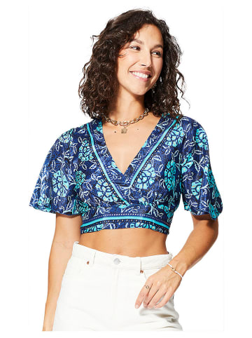 Ipanima Blouse donkerblauw/turquoise