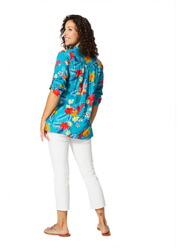 Ipanima Bluse in Hellblau/ Bunt