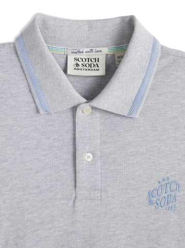 Scotch & Soda Koszulka polo w kolorze szarym