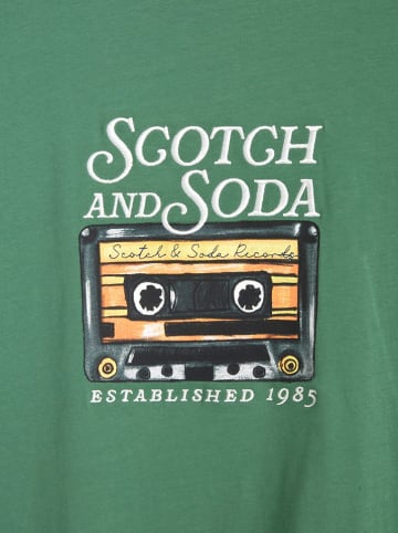 Scotch & Soda Koszulka w kolorze zielonym