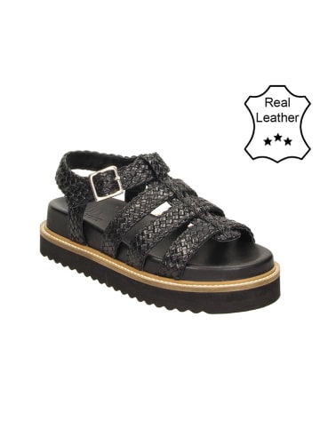 Bullboxer Leder-Sandalen in Schwarz