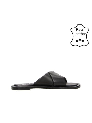 Bullboxer Leder-Hausschuhe in Schwarz