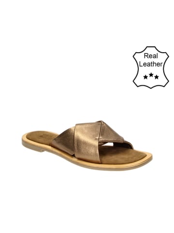 Bullboxer Leder-Hausschuhe in Hellbraun