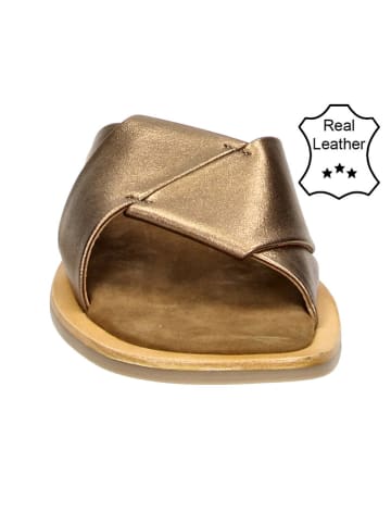 Bullboxer Leder-Hausschuhe in Hellbraun