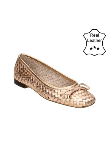 Bullboxer Leder-Ballerinas in Beige