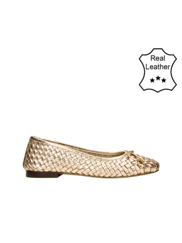 Bullboxer Leder-Ballerinas in Beige