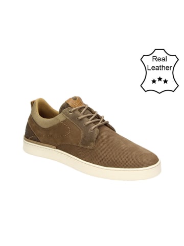Bullboxer Leder-Sneakers in Braun