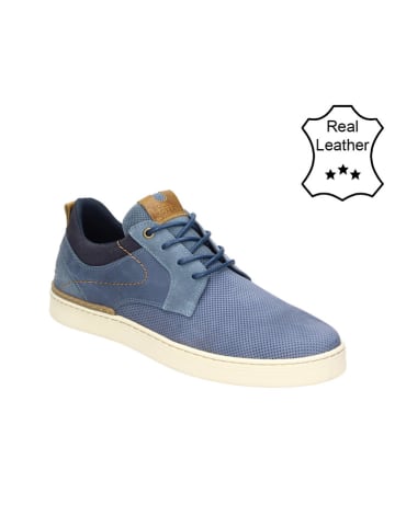 Bullboxer Leder-Sneakers in Blau