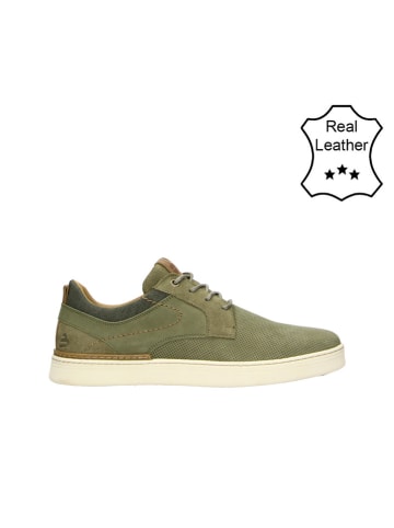 Bullboxer Leder-Sneakers in Khaki