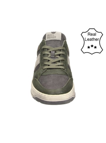 Bullboxer Leder-Sneakers in Grau