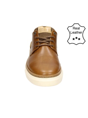 Bullboxer Leder-Sneakers in Cognac