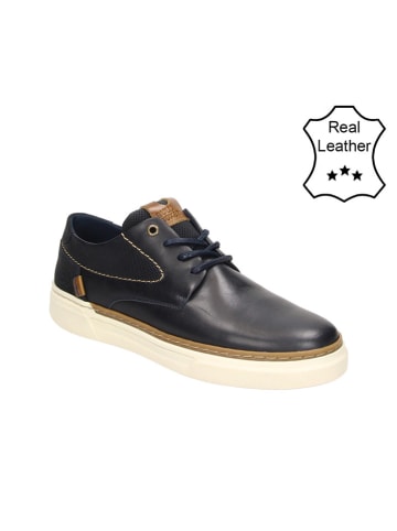 Bullboxer Leder-Sneakers in Dunkelblau