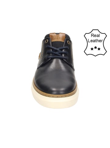 Bullboxer Leder-Sneakers in Dunkelblau