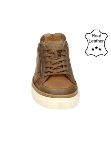 Bullboxer Leren sneakers cognackleurig