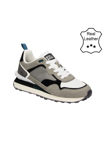 Bullboxer Leder-Sneakers in Grau