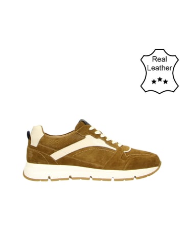 Bullboxer Leren sneakers cognackleurig