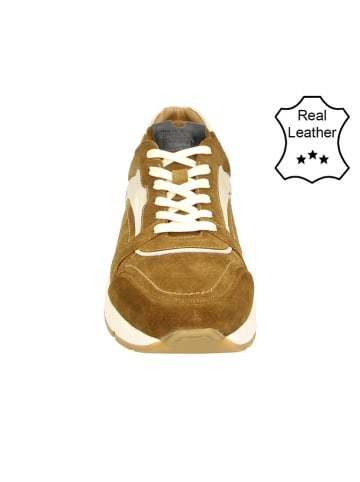 Bullboxer Leren sneakers cognackleurig