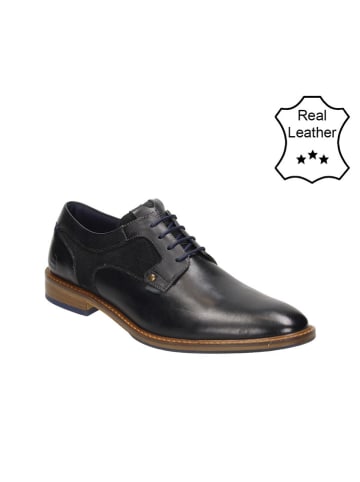 Bullboxer Leren veterschoenen zwart