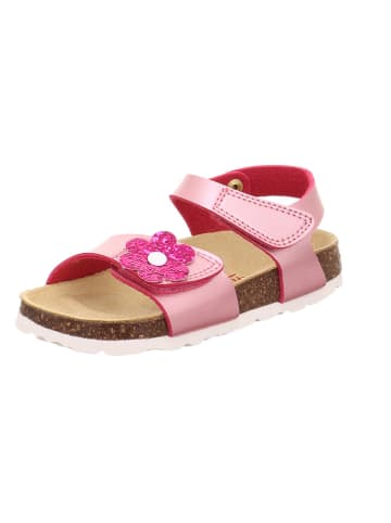 superfit Leder-Sandalen in Rosa