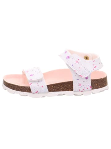 superfit Leder-Sandalen in Weiß