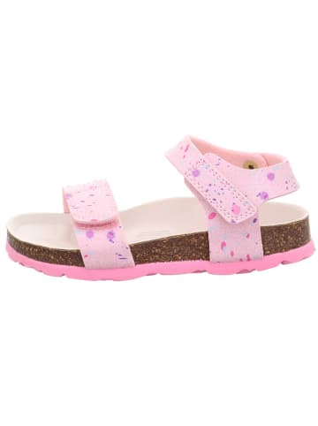 superfit Leder-Sandalen in Rosa