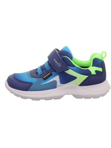 superfit Leder-Sneakers "Rush" in Grün/ Hellblau/ Dunkelblau