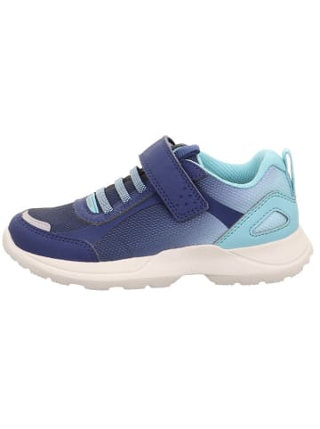 superfit Leder-Sneakers "Rush" in Dunkelblau/ Hellblau
