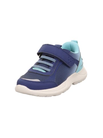 superfit Leder-Sneakers "Rush" in Dunkelblau/ Hellblau