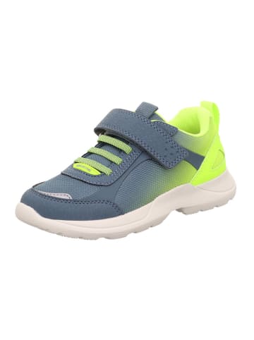 superfit Skórzane sneakersy "Rush" w kolorze zielono-niebieskim