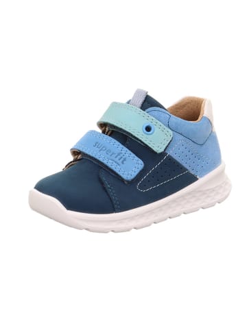 superfit Leder-Boots "Breeze" in Hellblau/ Dunkelblau/ Weiß