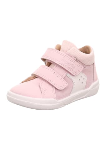 superfit Barfuß Leder-Stiefeletten "Superfree" in Rosa