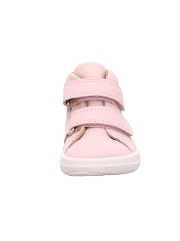 superfit Barfuß Leder-Stiefeletten "Superfree" in Rosa
