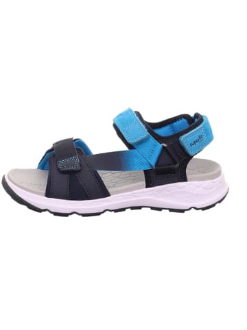 superfit Sandale "Criss cross" in Dunkelblau/ Hellblau