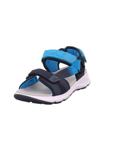 superfit Sandale "Criss cross" in Dunkelblau/ Hellblau