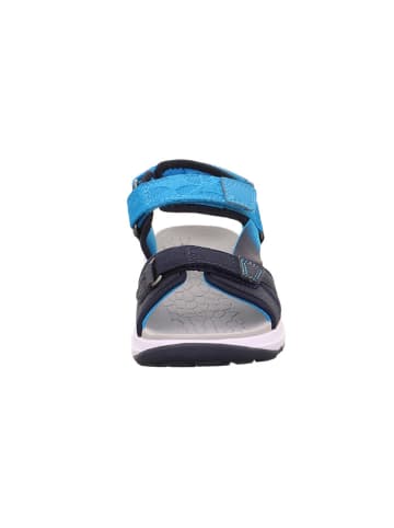superfit Sandale "Criss cross" in Dunkelblau/ Hellblau