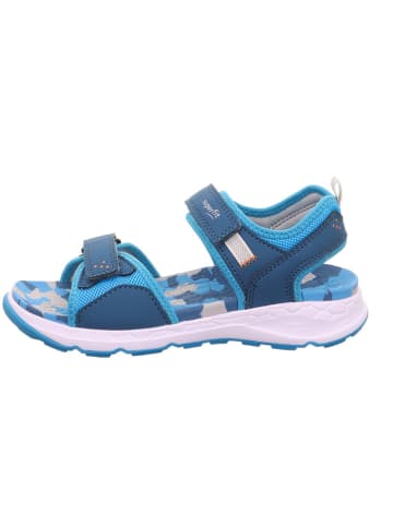 superfit Sandale "Criss cross" in Blau/ Hellblau/ Weiß