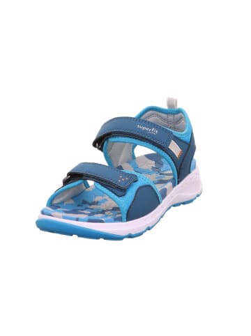 superfit Sandale "Criss cross" in Blau/ Hellblau/ Weiß