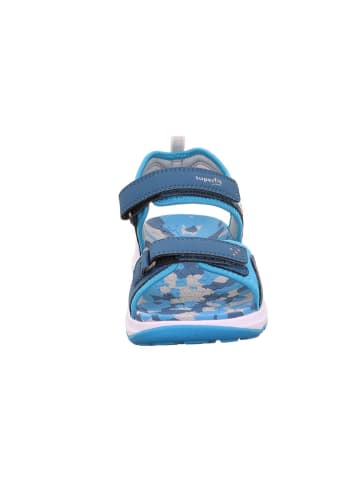 superfit Sandale "Criss cross" in Blau/ Hellblau/ Weiß