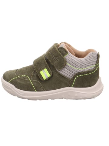superfit Leder-Stiefeletten "Whaley" in Khaki/ Grau