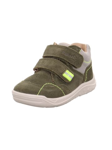 superfit Leder-Stiefeletten "Whaley" in Khaki/ Grau