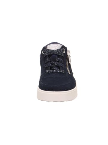 superfit Skórzane sneakersy "Stella" w kolorze czarno-granatowym