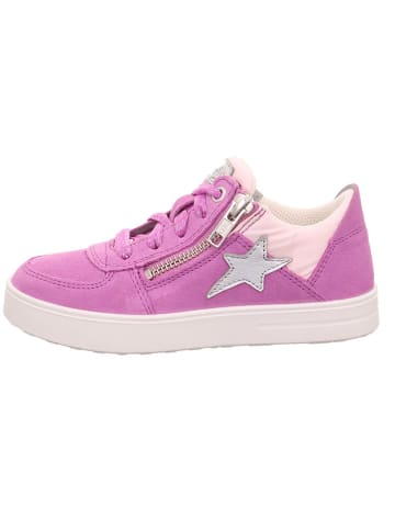 superfit Leder-Sneakers "Stella" in Lila/ Rosa