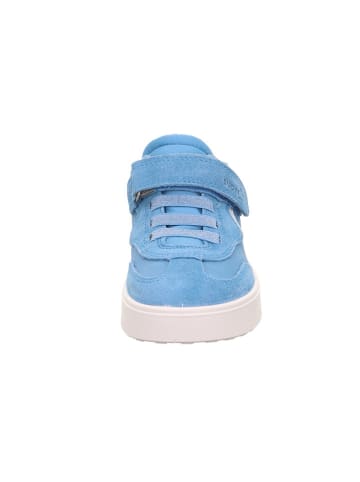 superfit Skórzane sneakersy "Stella" w kolorze błękitnym