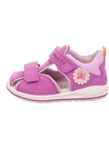 superfit Leder-Halbsandalen "Boomerang" in Lila/ Rosa