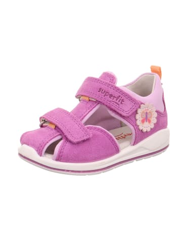 superfit Leder-Halbsandalen "Boomerang" in Lila/ Rosa