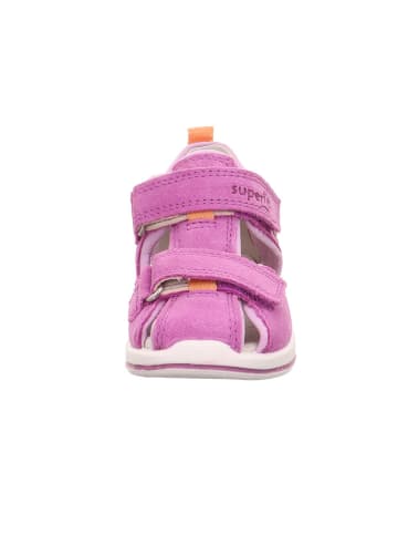 superfit Leren enkelsandalen "Boomerang" paars/lichtroze