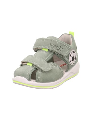superfit Leder-Halbsandalen "Boomerang" in Grün